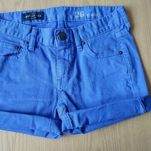J.Crew Cut Off Matchstick jean shorts size 26